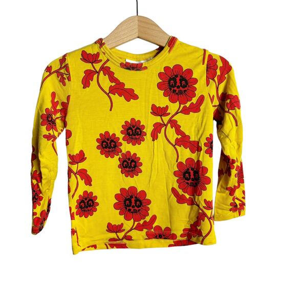 Mini Rodini Flower Face Tee - Picture 1 of 5